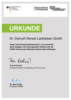 Urkunde Deutschlandstipendium Dr. Demuth